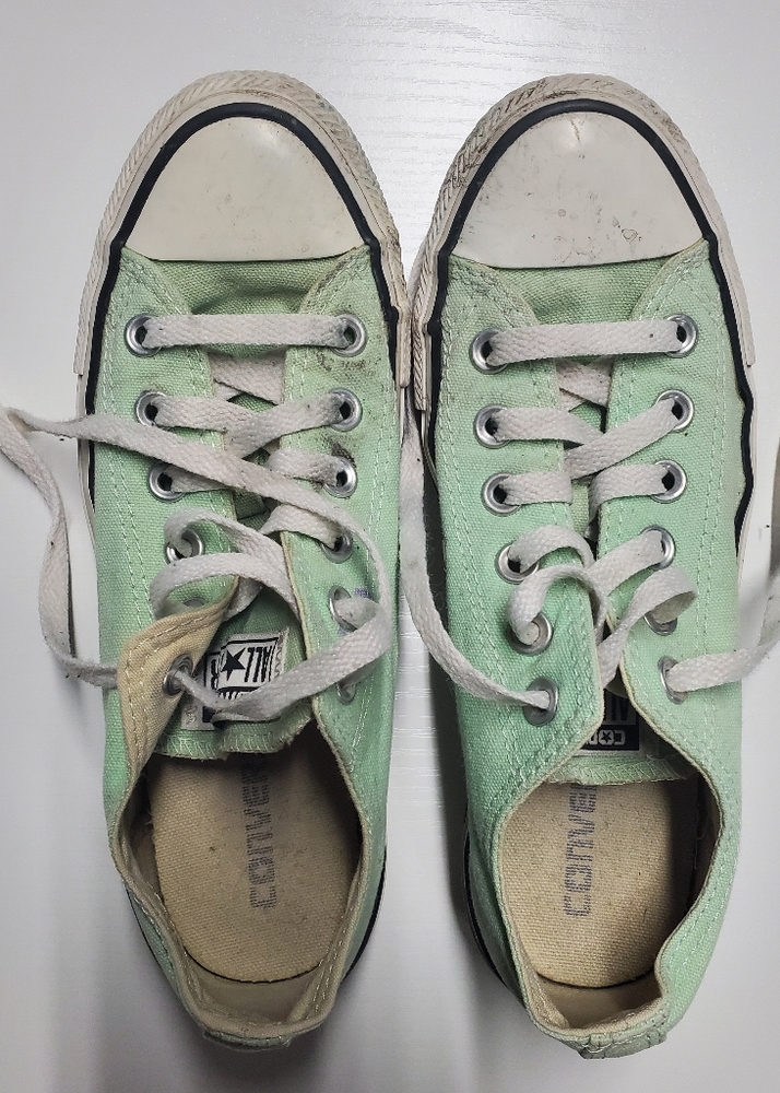 Mint Green Converse Chuck Taylor women's sneakers